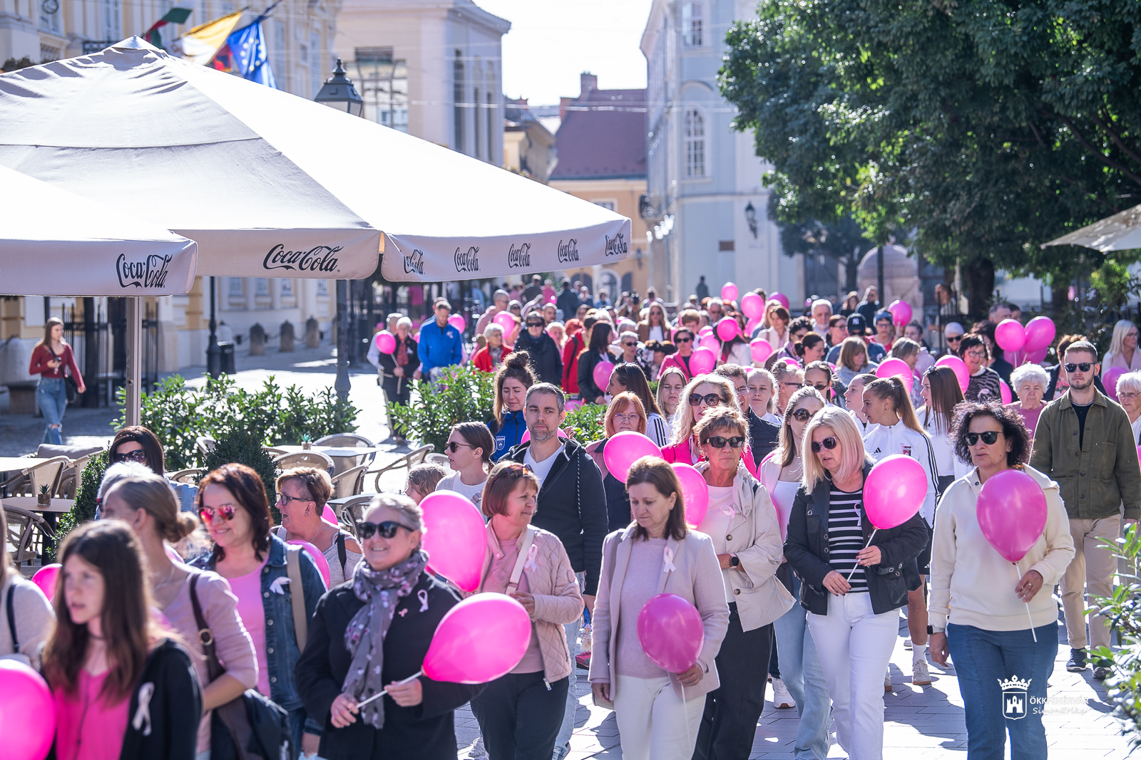 A szűrés fontosságára figyelmeztetett a mellrák elleni rózsaszín séta a Belvárosban